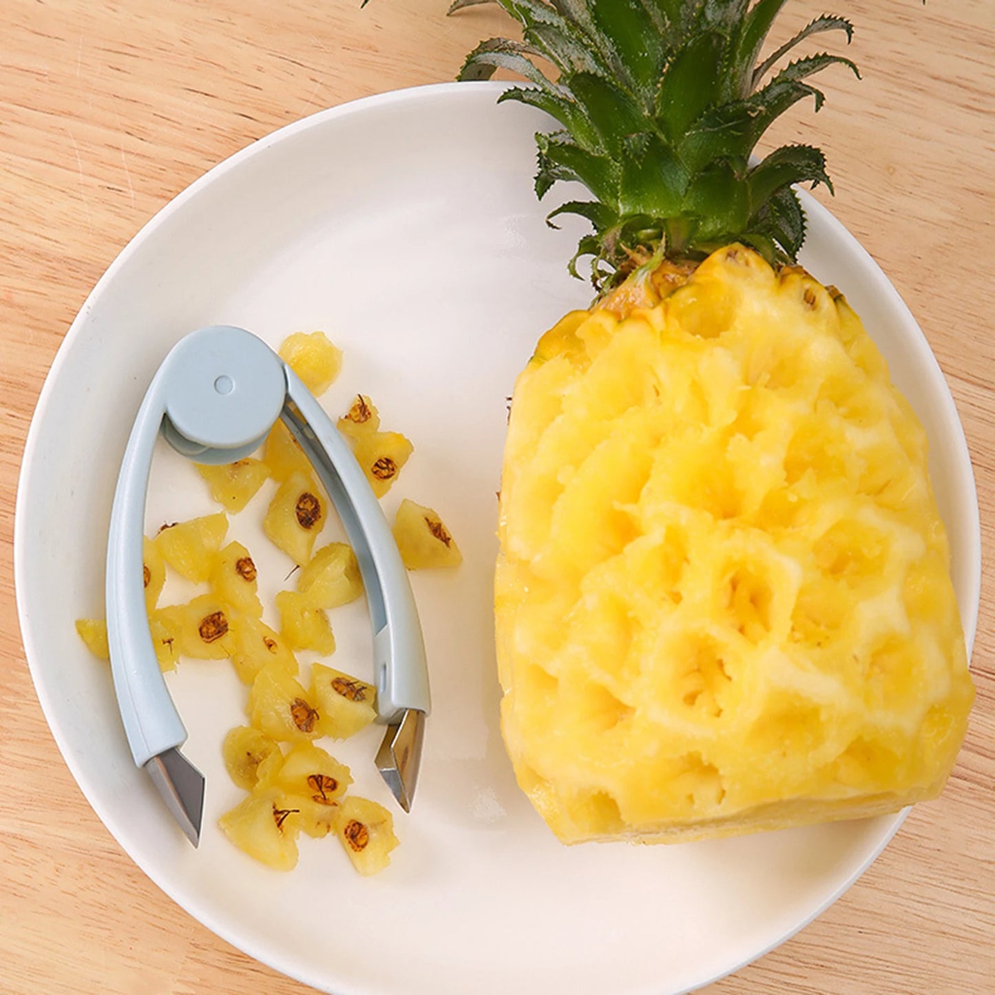 Eplucheur ananas bleu utilisation