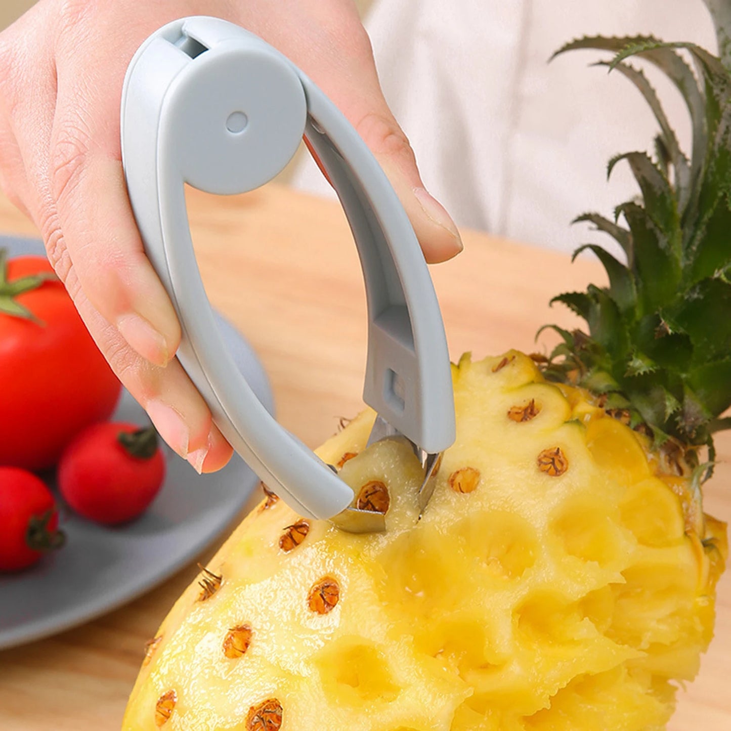 Eplucheur ananas bleu