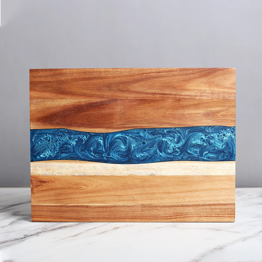 Planche decouper acacia epoxy