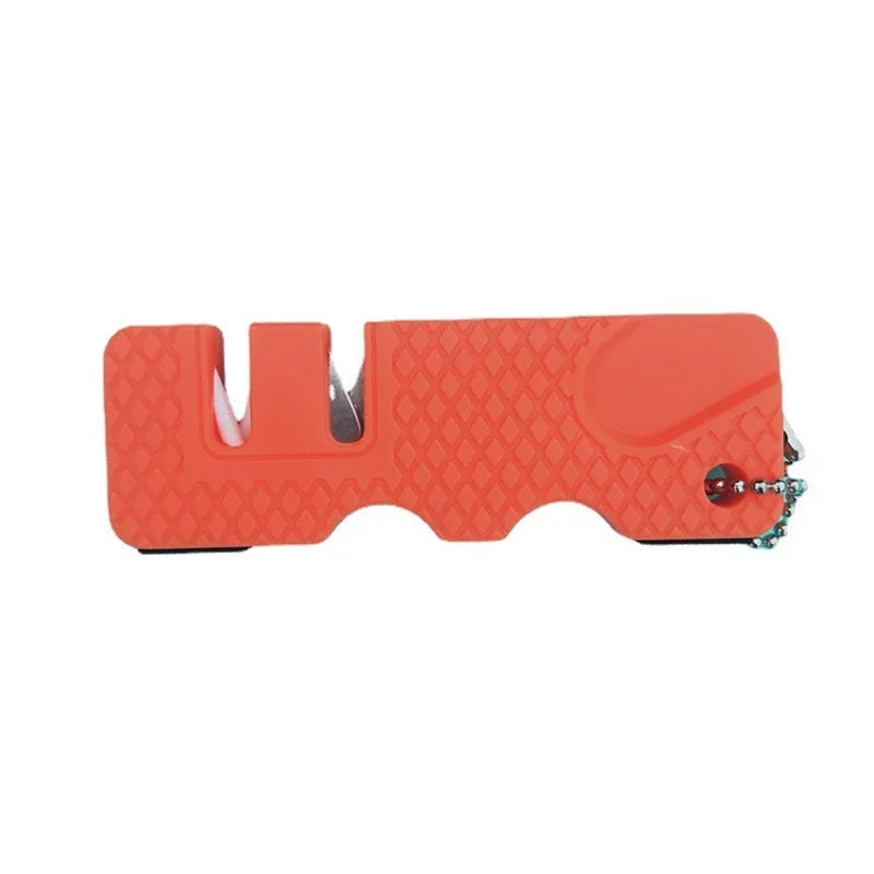 aiguiseur de couteau porte clé orange