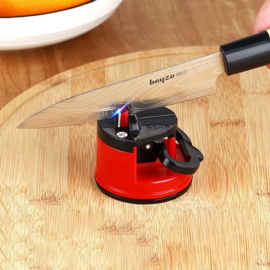 aiguiseur couteau professionnel rouge