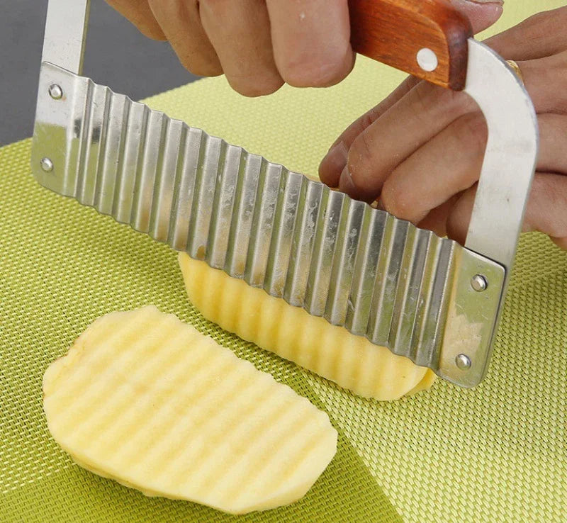 coupe-frites ondulées démonstration