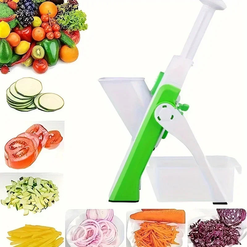 coupe-légumes vert multicoupe