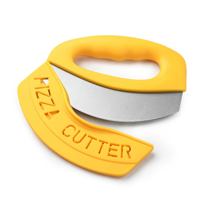 couteau à pizza jaune