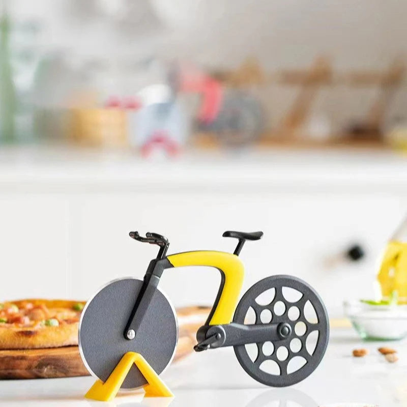 couteau pizza velo jaune
