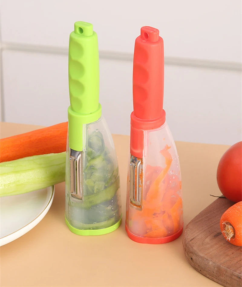épluche légume avec storage deux couleurs