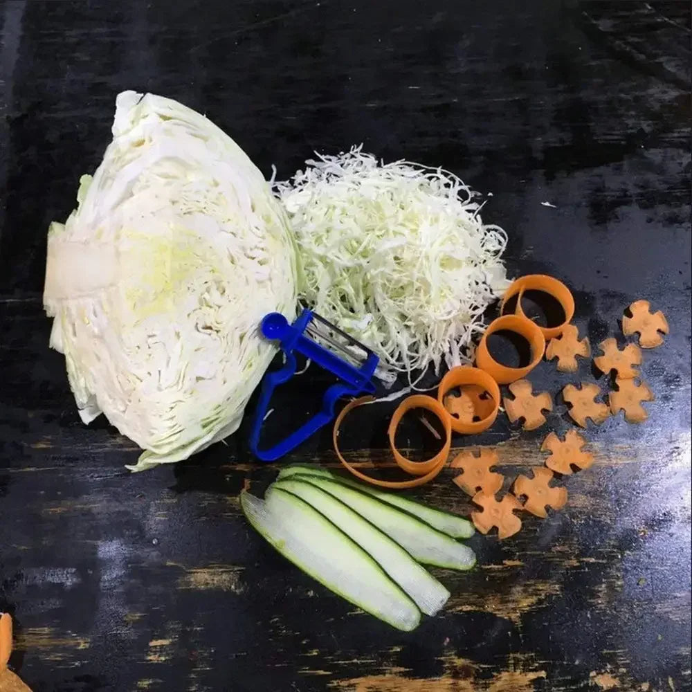 éplucheur magique bleu pour légumes