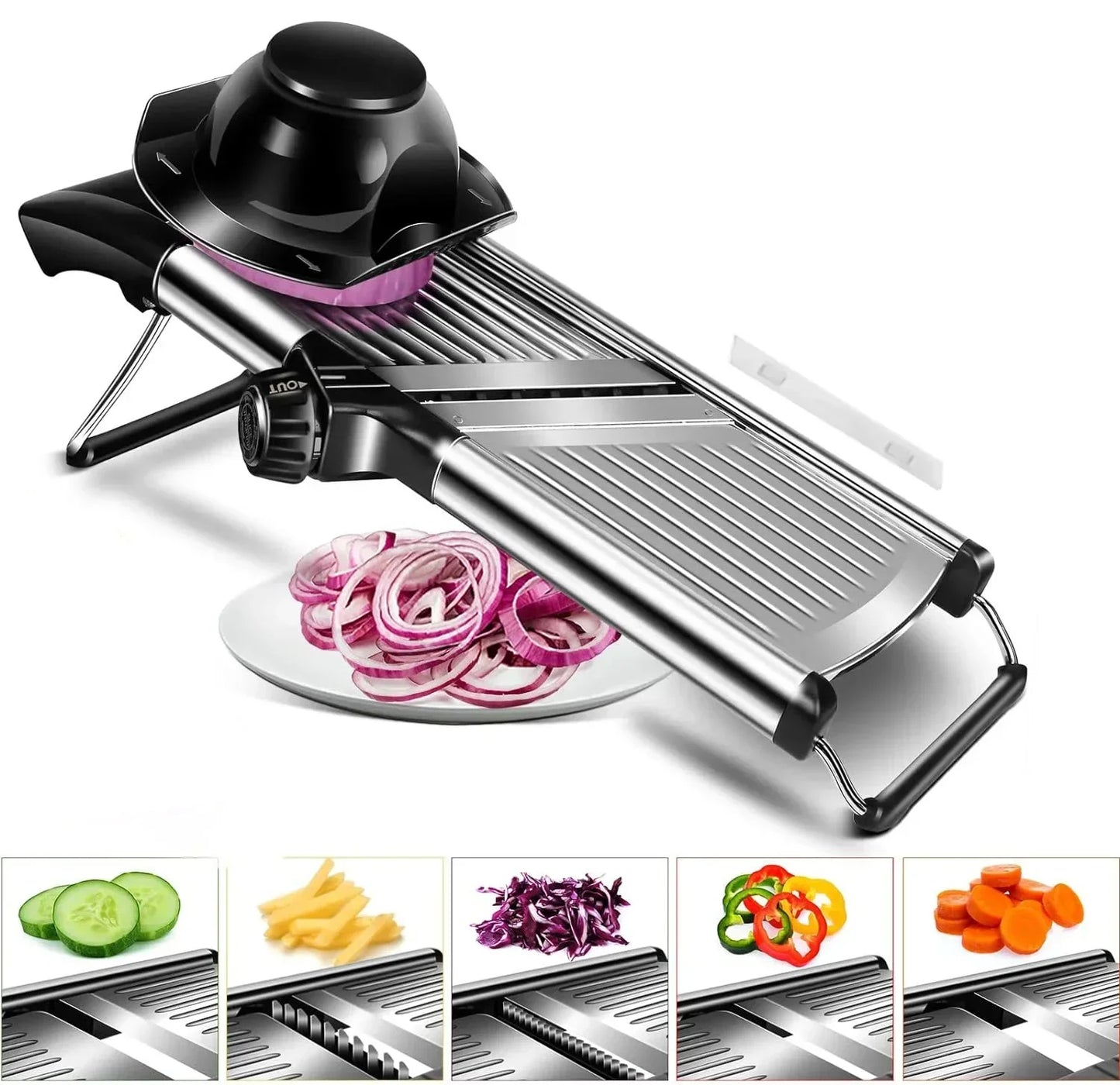 mandoline ajustable différente coupe