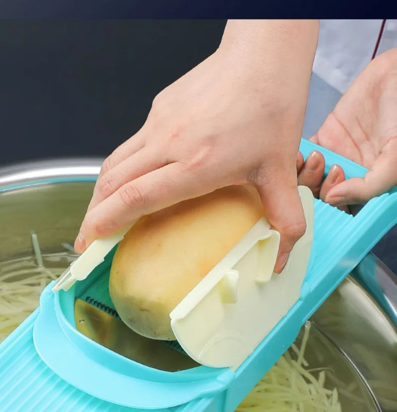 mandoline pour julienne avec protection pour les mains