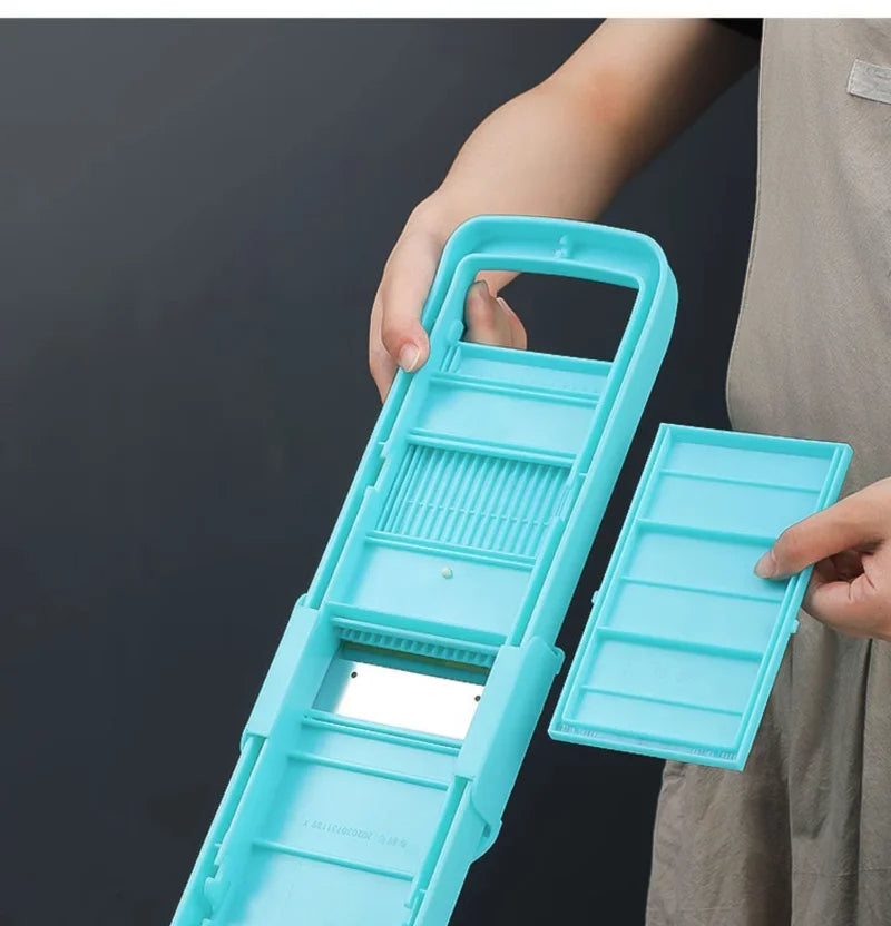 mandoline pour julienne avec rangement au dos