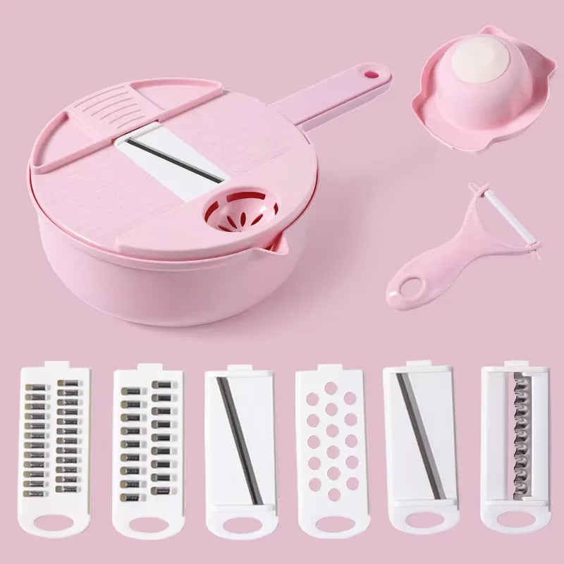 Mandoline Manuel - CutShredGrater™ - Bleu
