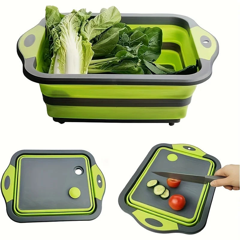 planche à découper - bassin et légumes