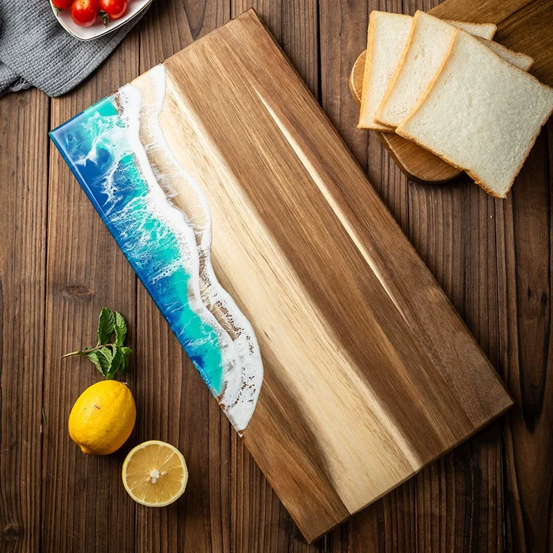 planche à découper en époxy citron