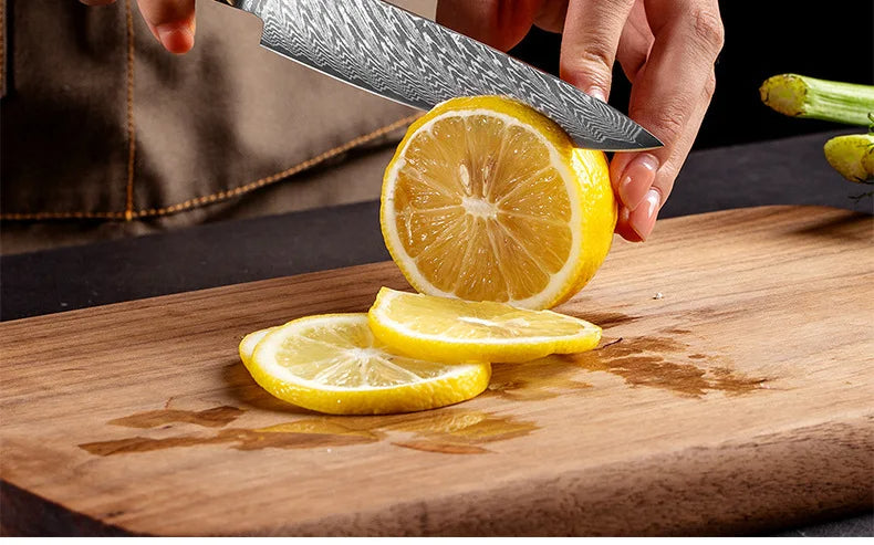 set de couteaux de cuisine citron