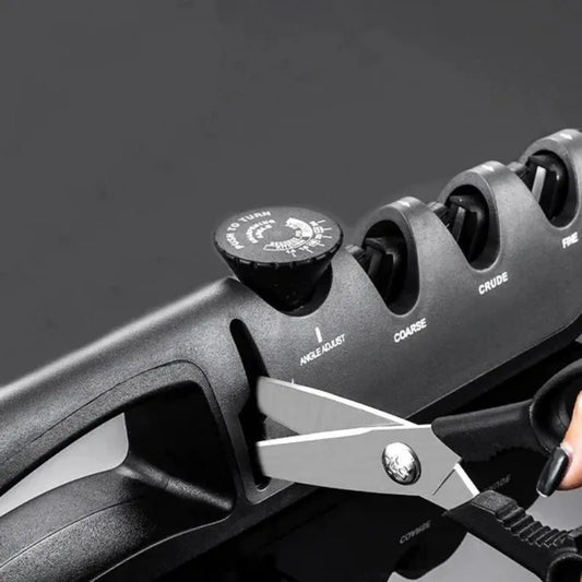 affuteur couteau professionnel noir ciseau