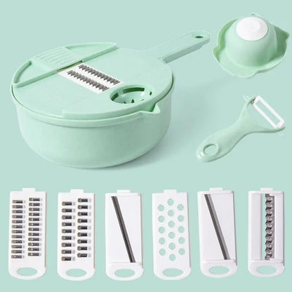 Mandoline Manuelle - CutShredGrater™ - Vert