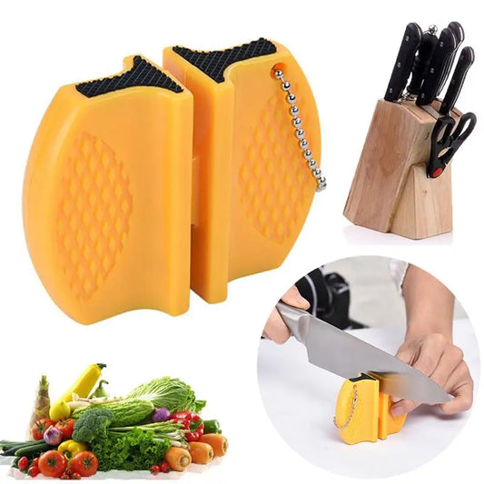 affuteur de couteau mini jaune
