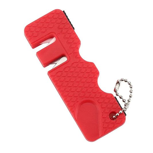 aiguiseur de couteau porte clé rouge