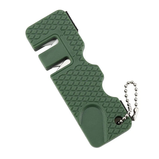 aiguiseur de couteau porte clé vert