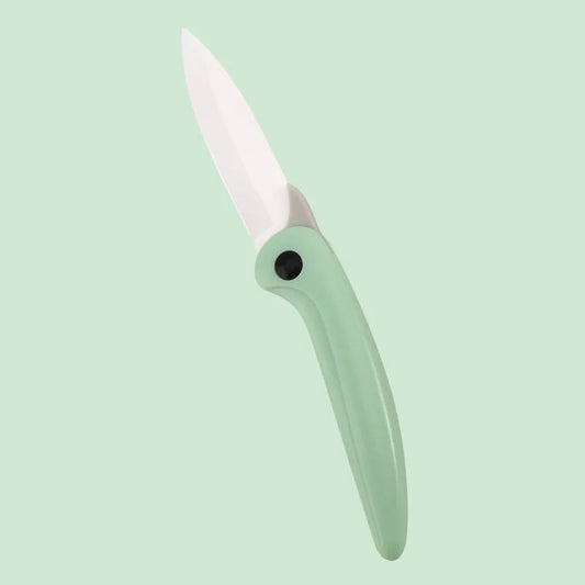 couteau en céramique vert