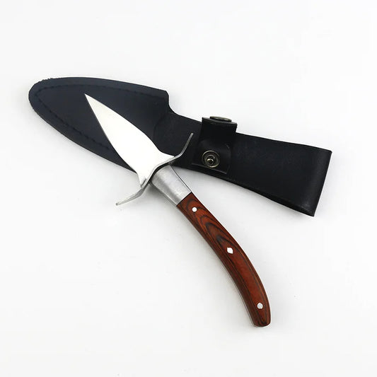 couteau à huitre manche brun