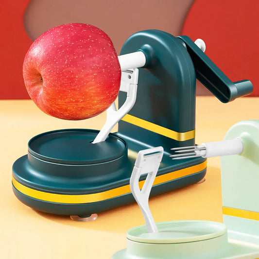 éplucheur à manivelle et pomme