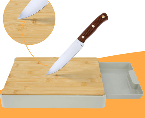 planche à découper rangement couteau